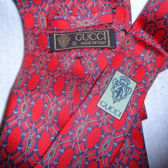 Gucci Vintage Authentic Silk Men's Necktie - Picture 2 of 3